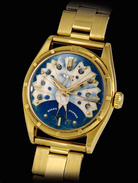 Three exceptional Cloisonné Enamel Rolex 